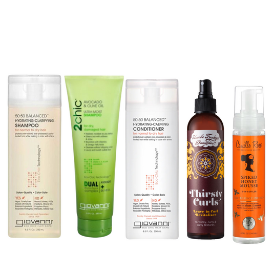 Wavy, Fine or Low Density hair - Wash & Go Kit